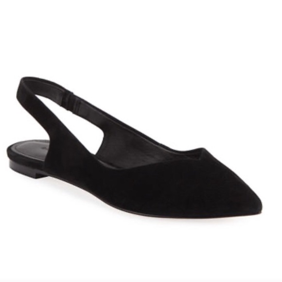 Sigerson Morrison Suede Slingback Pointed Flats - Picture 6 of 8